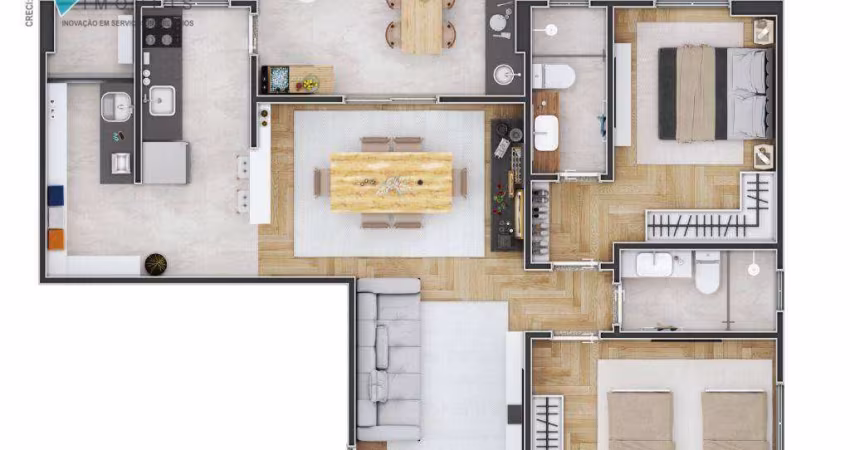 Apartamento à venda, 104 m² por R$ 899.900,00 - Canto do Forte - Praia Grande/SP