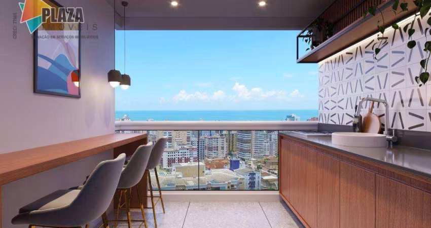 Apartamento com 2 dormitórios à venda, 73 m² por R$ 607.420,00 - Vila Guilhermina - Praia Grande/SP