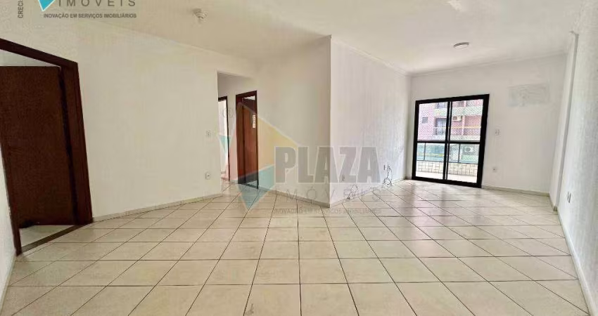 Apartamento com 3 dormitórios para alugar, 125 m² por R$ 4.300,00/mês - Canto do Forte - Praia Grande/SP