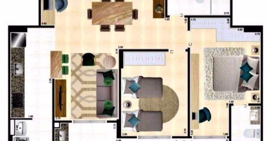 Apartamento com 2 dormitórios à venda, 102 m² por R$ 770.000,00 - Ocian - Praia Grande/SP