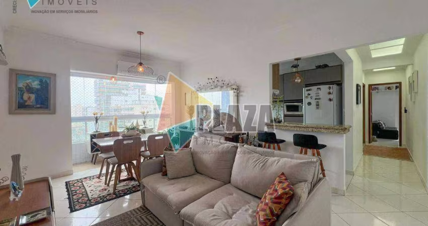 Apartamento com 2 dormitórios à venda, 86 m² por R$ 620.000,00 - Vila Guilhermina - Praia Grande/SP