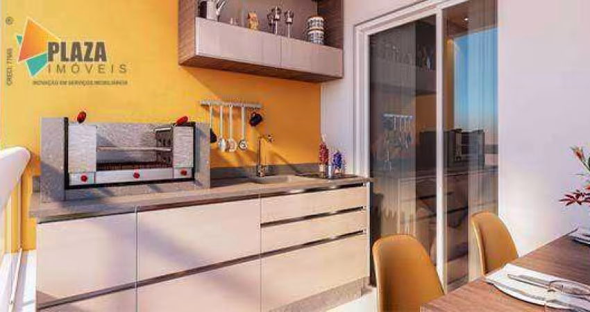 Apartamento com 2 dormitórios à venda, 57 m² por R$ 450.300,00 - Boqueirão - Praia Grande/SP