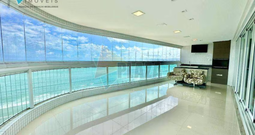 Apartamento com 3 dormitórios para alugar, 192 m² por R$ 20.000,00/mês - Canto do Forte - Praia Grande/SP