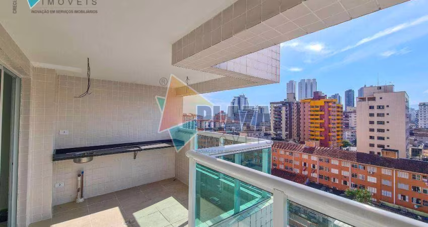 Apartamento  2 dormitórios com 1 suíte à venda, 83 m² por R$ 580.000 - Boqueirão - Praia Grande/SP