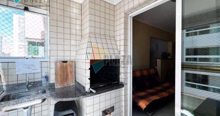 Apartamento com 1 dormitório para alugar, 52 m² por R$ 2.500,00/mês - Aviação - Praia Grande/SP