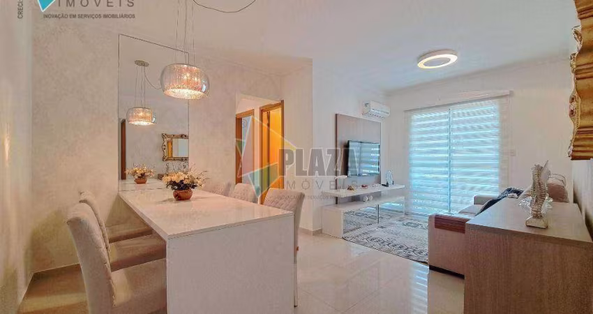 Apartamento 2 dormitórios com 2 suítes à venda, 80 m² por R$ 849.000 - Canto do Forte - Praia Grande/SP