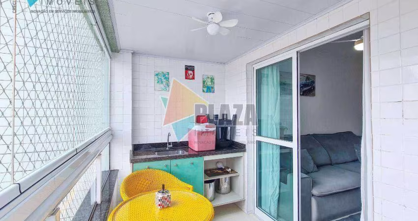 Apartamento 2 dormitórios com 1 suíte à venda, 76 m² por R$ 459.000 - Caiçara - Praia Grande/SP
