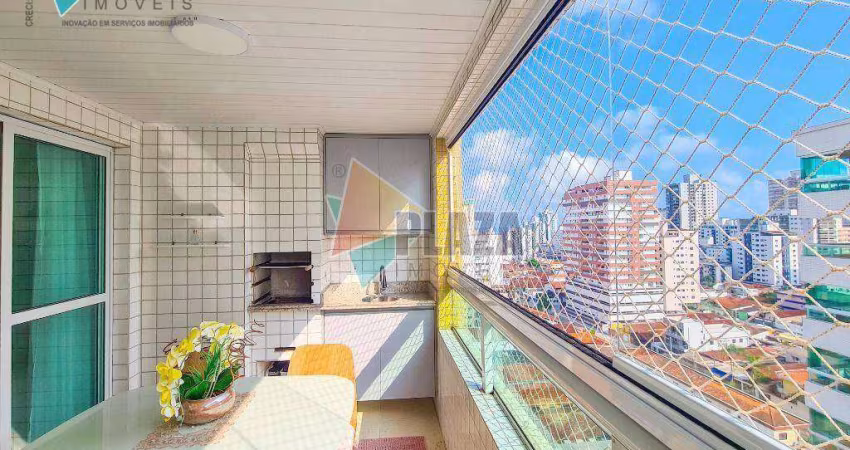Apartamento 2 dormitórios com 1 suíte  à venda, 78 m² por R$ 669.000 - Vila Guilhermina - Praia Grande/SP