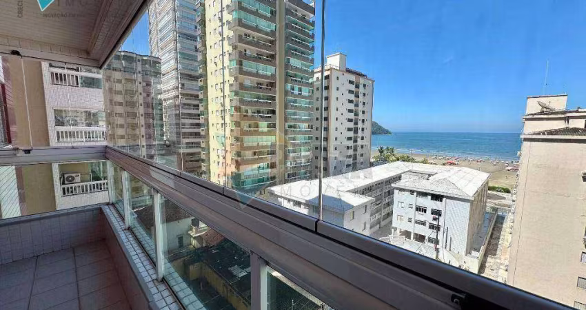Apartamento com 3 dormitórios para alugar, 131 m² por R$ 5.800,00/mês - Canto do Forte - Praia Grande/SP