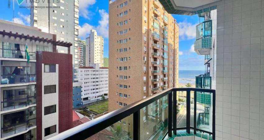 Apartamento com 3 dormitórios à venda, 102 m² por R$ 750.000,00 - Canto do Forte - Praia Grande/SP