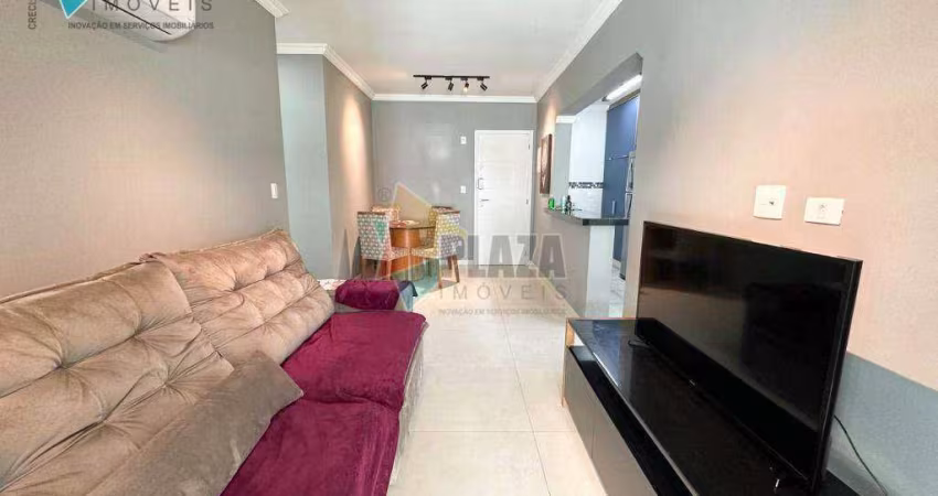 Apartamento com 2 dormitórios para alugar, 86 m² por R$ 5.000,00/mês - Canto do Forte - Praia Grande/SP