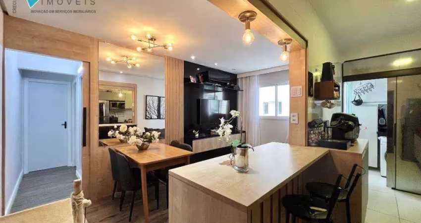 Apartamento com 2 dormitórios à venda, 65 m² por r$ 399.000,00 - vila guilhermina - praia grande/sp