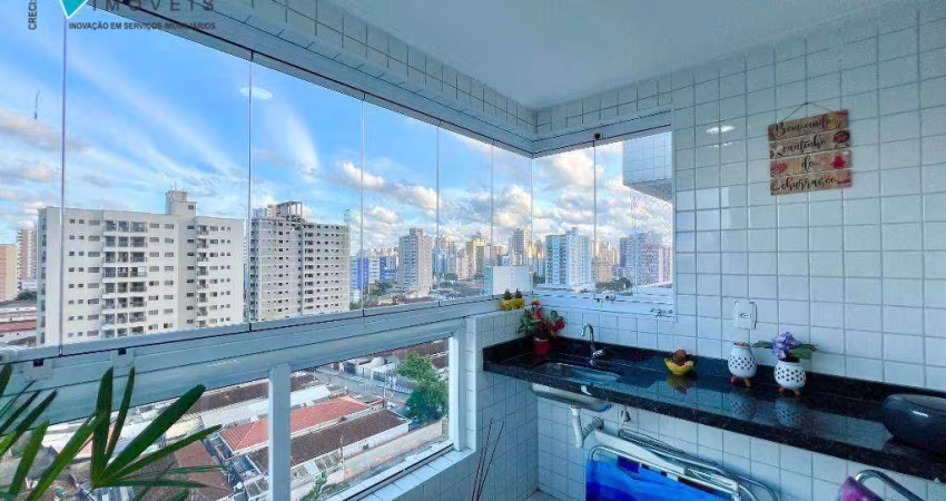Apartamento com 1 dormitório à venda, 52 m² por R$ 360.000,00 - Aviação - Praia Grande/SP