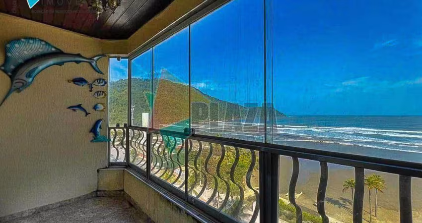 Apartamento Duplex com 4 dormitórios para alugar, 403 m² por R$ 8.000,02/mês - Canto do Forte - Praia Grande/SP
