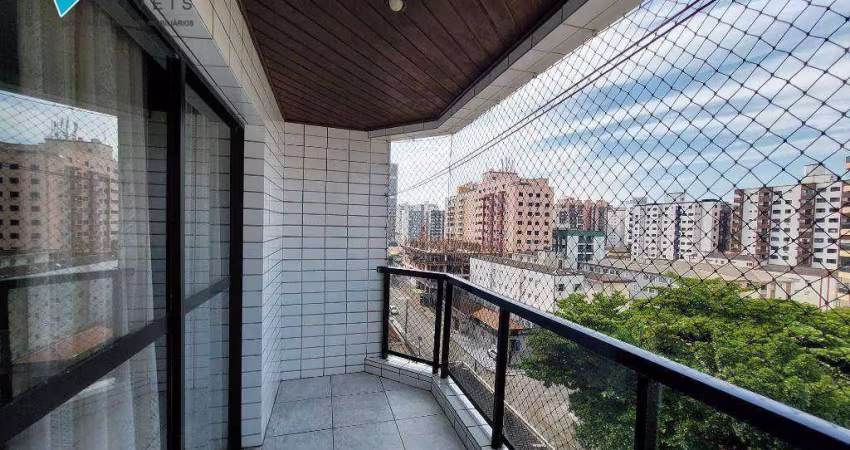 Apartamento para locação 95m² na Guilhermina, Praia Grande-SP,  R$ 3.500,00 p/mês