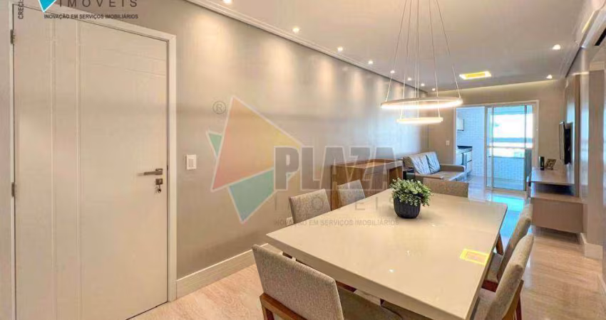 Apartamento com 3 dormitórios à venda, 115 m² por R$ 980.000,00 - Canto do Forte - Praia Grande/SP
