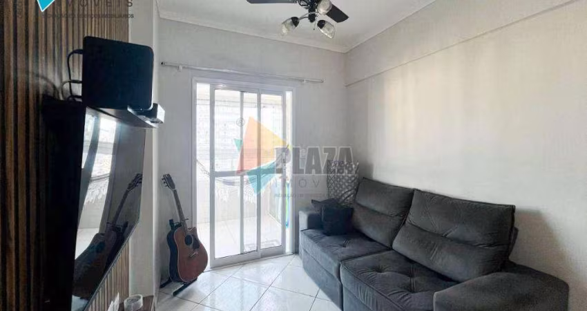 Apartamento com 1 dormitório para alugar, 45 m² por R$ 2.500,00/mês - Vila Assunção - Praia Grande/SP