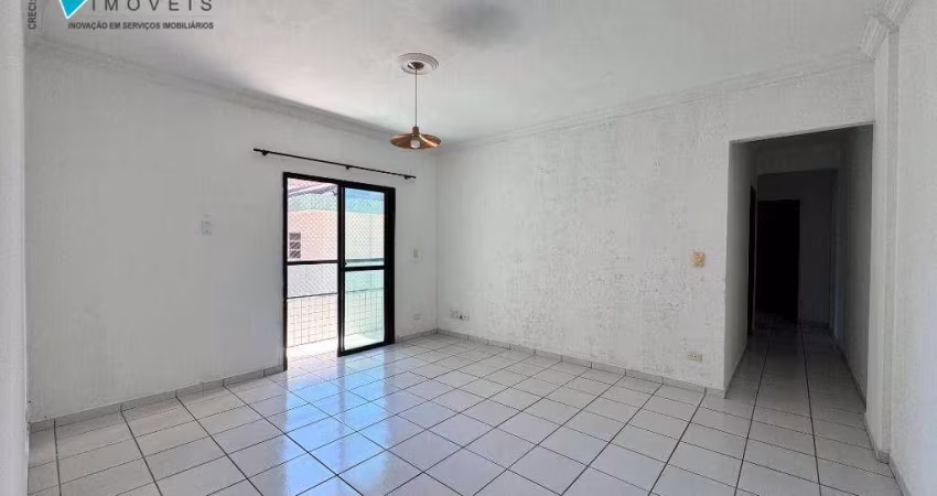 Apartamento com 2 dormitórios para alugar, 79 m² por R$ 2.900,00/mês - Canto do Forte - Praia Grande/SP