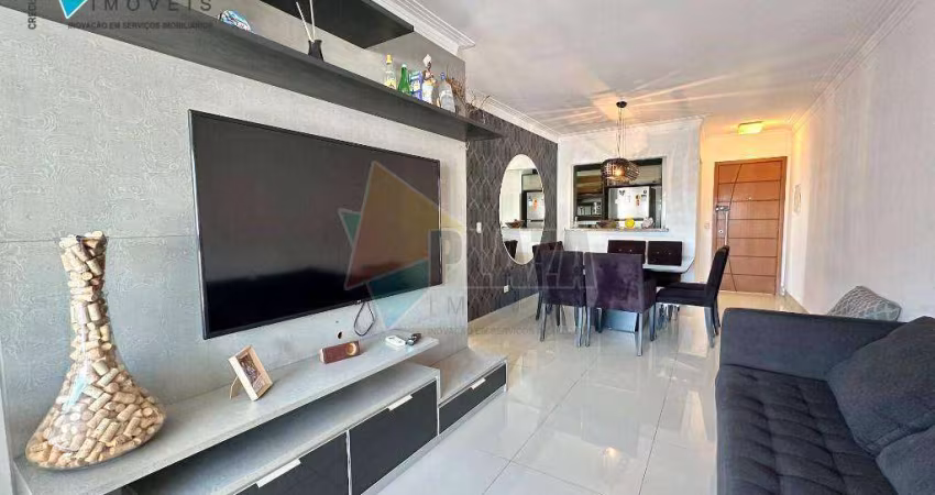 Apartamento com 2 dormitórios para alugar, 92 m² por R$ 5.000,00/mês - Boqueirão - Praia Grande/SP