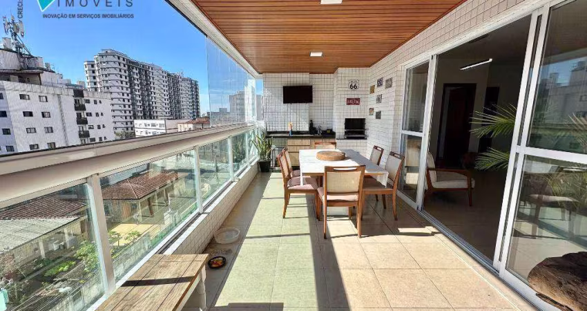 Apartamento com 3 dormitórios para alugar, 143 m² por R$ 5.500,00/mês - Vila Assunção - Praia Grande/SP