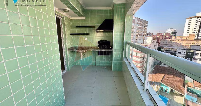 Apartamento com 2 dormitórios para alugar, 72 m² por R$ 3.100,00/mês - Caiçara - Praia Grande/SP