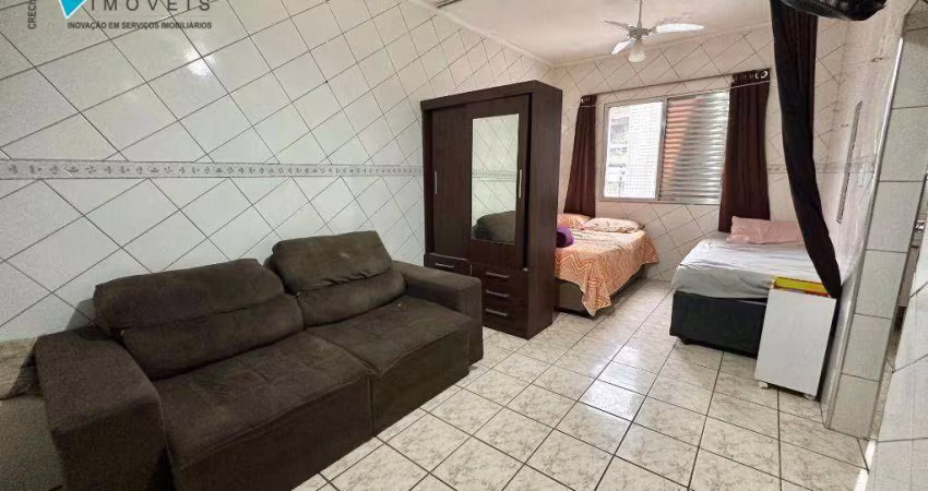 Kitnet com 1 dormitório para alugar, 34 m² por R$ 1.500,00/mês - Canto do Forte - Praia Grande/SP