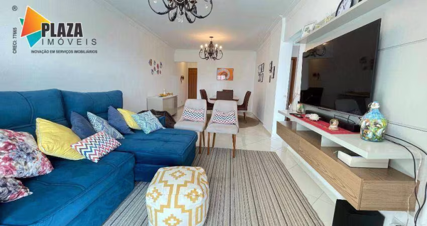 Apartamento com 3 dormitórios para alugar, 129 m² por R$ 6.000,00/mês - Vila Assunção - Praia Grande/SP