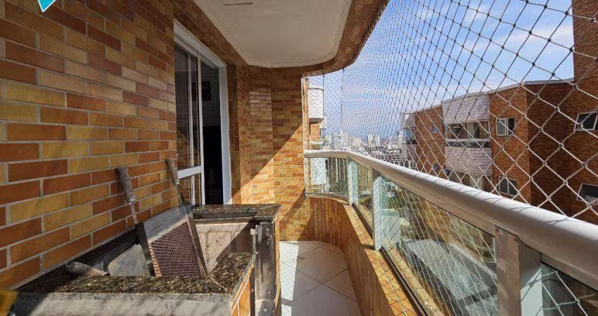 Apartamento com 1 dormitório para alugar, 45 m² por R$ 2.900,02/mês - Canto do Forte - Praia Grande/SP