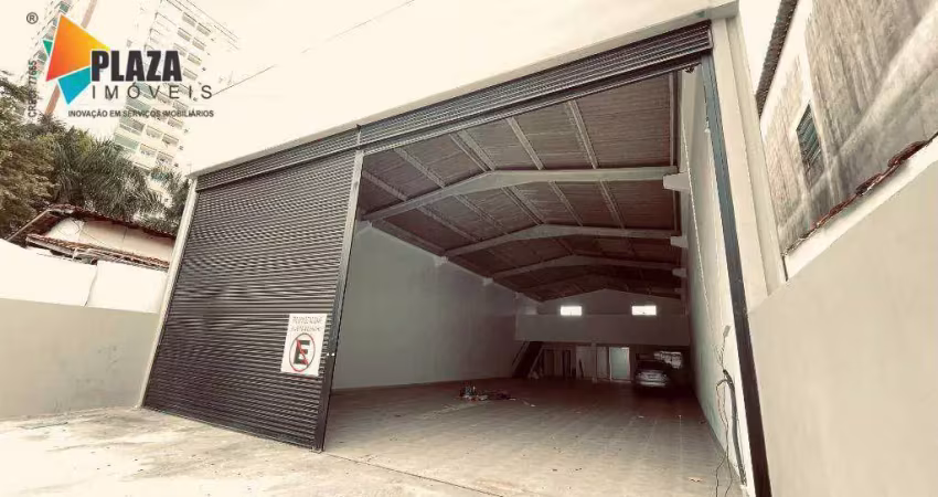 Galpão para alugar, 500 m² por r$ 16.000/mês - vila guilhermina - praia grande/sp