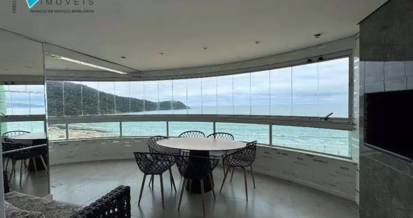 Apartamento com 3 dormitórios à venda, 190 m² por r$ 2.200.000 - canto do forte - praia grande/sp