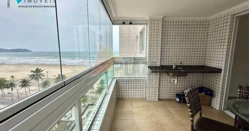Apartamento com 2 dormitórios para alugar, 102 m² por r$ 4.400,00/mês - aviação - praia grande/sp