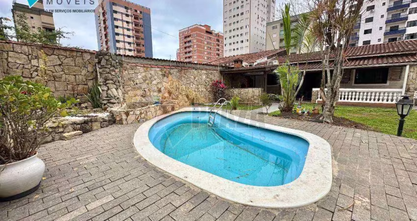 Casa com 3 dormitórios para alugar, 80 m² por r$ 6.000,00/mês - tupi - praia grande/sp