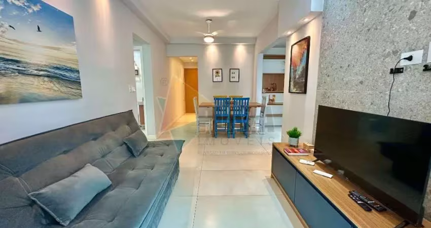 Apartamento com 2 dormitórios para alugar, 75 m² por r$ 5.300,00/mês - boqueirão - praia grande/sp