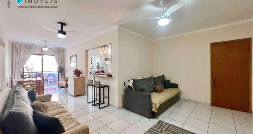 Apartamento com 1 dormitório à venda, 68 m² - canto do forte - praia grande/sp