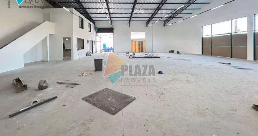 Galpão para alugar, 500 m² por r$ 20.000,02/mês - tupi - praia grande/sp