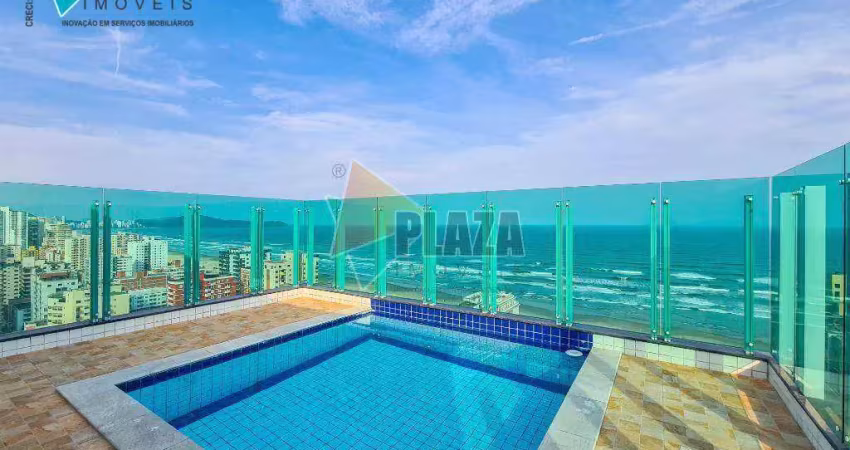 Cobertura 3 dormitórios sendo 2 suítes à venda, 281 m² por r$ 2.499.000 - tupi - praia grande/sp
