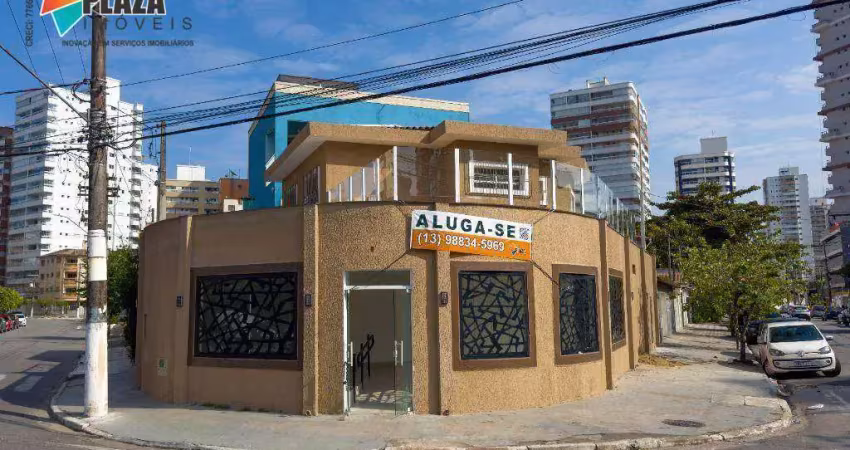 Loja para alugar, 200 m² por r$ 8.500,00/mês - vila guilhermina - praia grande/sp