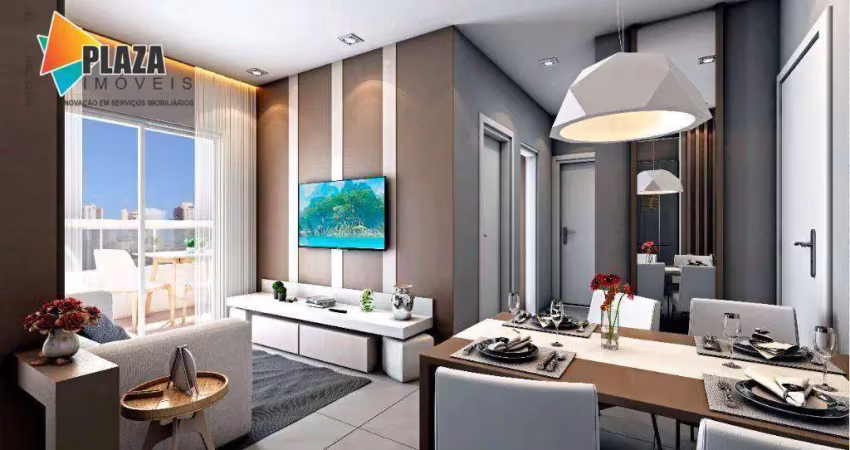 Apartamento com 2 dormitórios à venda, 60 m² por r$ 600.000,00 - canto do forte - praia grande/sp