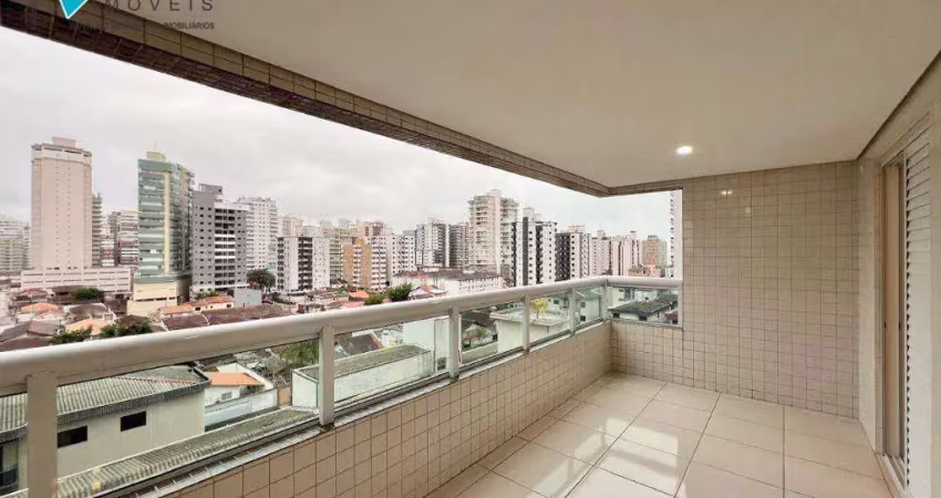 Apartamento com 2 dormitórios para alugar, 81 m² por r$ 3.500,00/mês - vila guilhermina - praia grande/sp