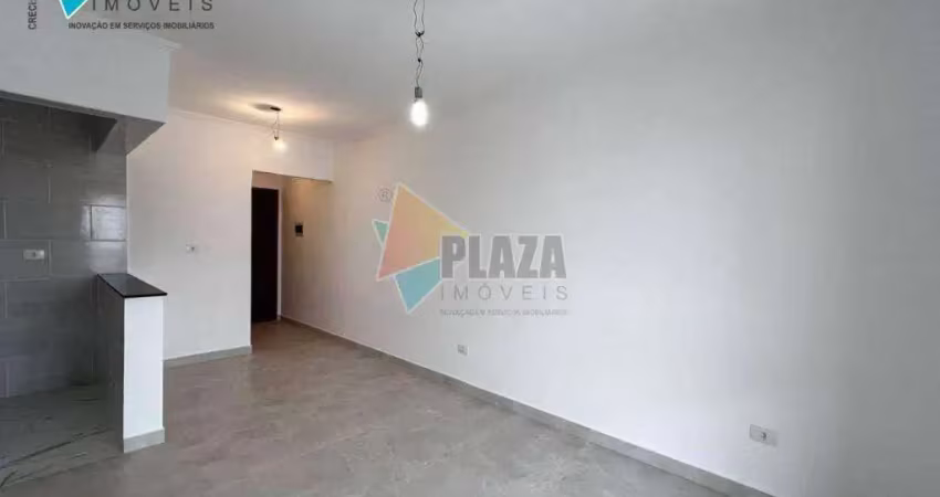 Apartamento com 1 dormitório para alugar, 50 m² por r$ 3.000,00/mês - canto do forte - praia grande/sp