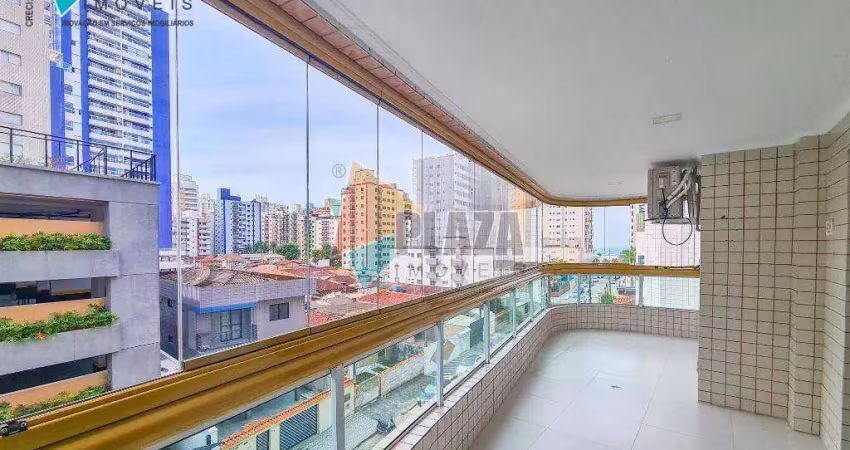 Apartamento 3 dormitórios com 2 suítes  à venda, 132 m² por r$ 750.000 - aviação - praia grande/sp