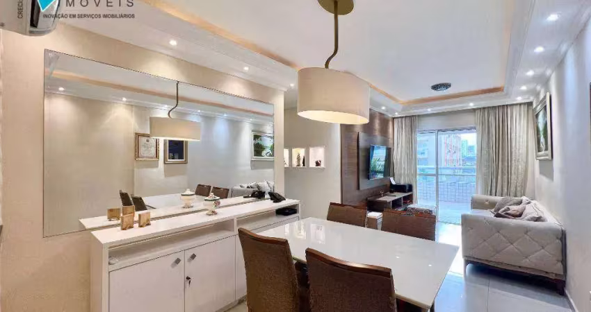 Apartamento à venda, 72 m² por r$ 630.000,00 - canto do forte - praia grande/sp
