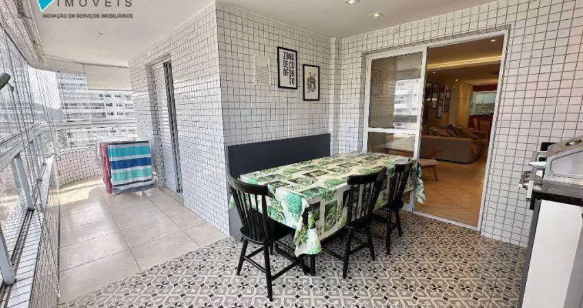 Apartamento com 3 dormitórios à venda, 120 m² por r$ 1.650.000,00 - canto do forte - praia grande/sp