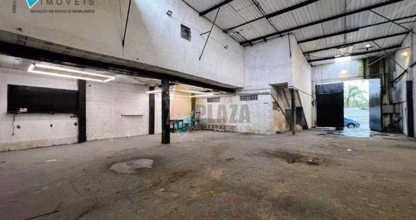 Galpão para alugar, 300 m² por r$ 7.000,00/mês - mirim - praia grande/sp
