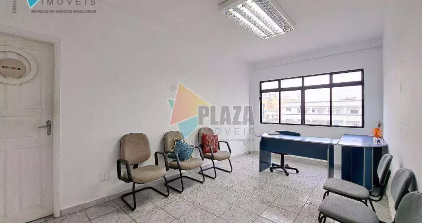 Sala para alugar, 50 m² por r$ 2.000,00/mês - boqueirão - praia grande/sp