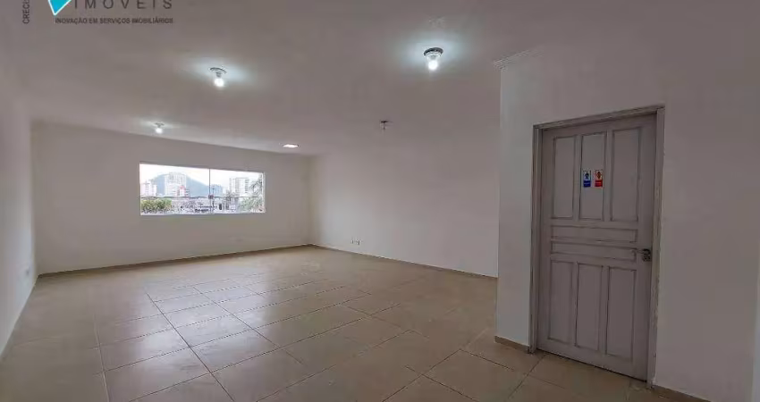 Sala para locação na guilhermina praia grande-sp r$ 1.800,00 p/mês