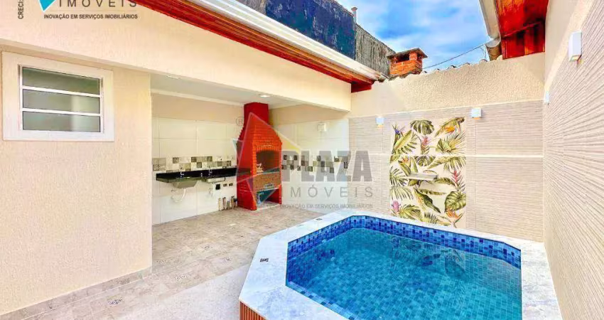 Casa com 2 dormitórios sendo 1 suíte à venda, 94 m² por r$ 680.000 - vilamar - praia grande/sp