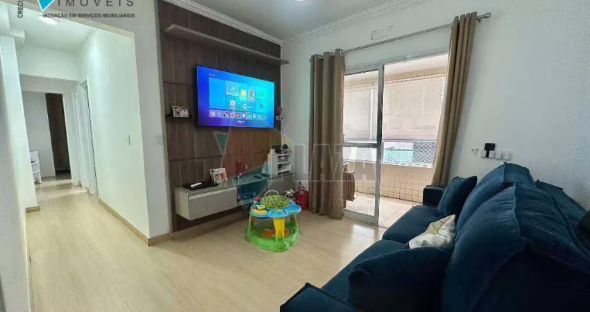 Apartamento com 2 dormitórios para alugar, 77 m² por r$ 3.700,00/mês - aviação - praia grande/sp