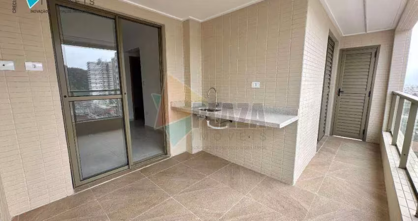Apartamento com 2 dormitórios para alugar, 89 m² por r$ 4.000,00/mês - canto do forte - praia grande/sp