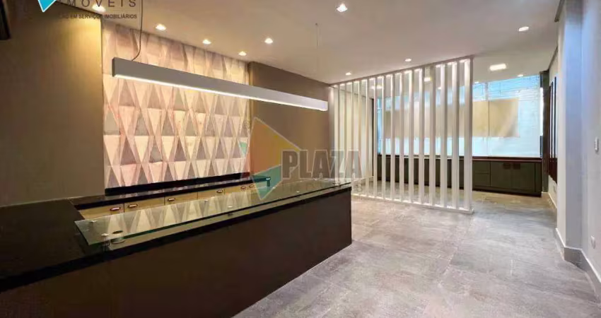 Loja para alugar, 236 m² por r$ 8.000,00/mês - vila guilhermina - praia grande/sp
